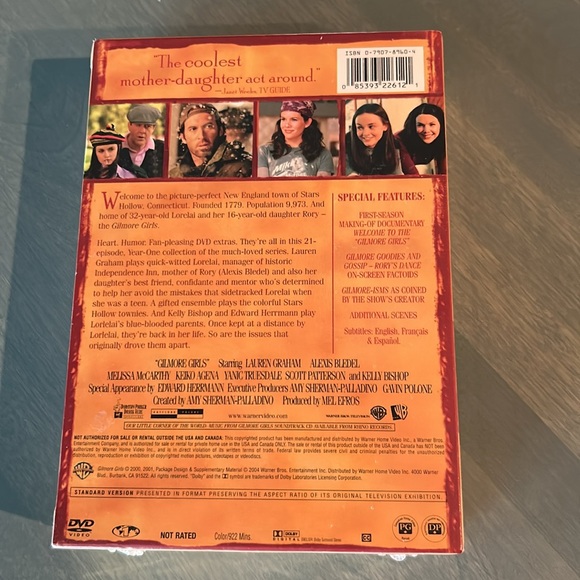NWT (in shrinkwrap) - Gilmore Girls 1st Season DVD Set - Picture 3 of 5
